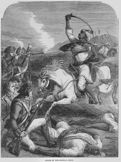 Death of the Rohilla Chief in 1781 by English School